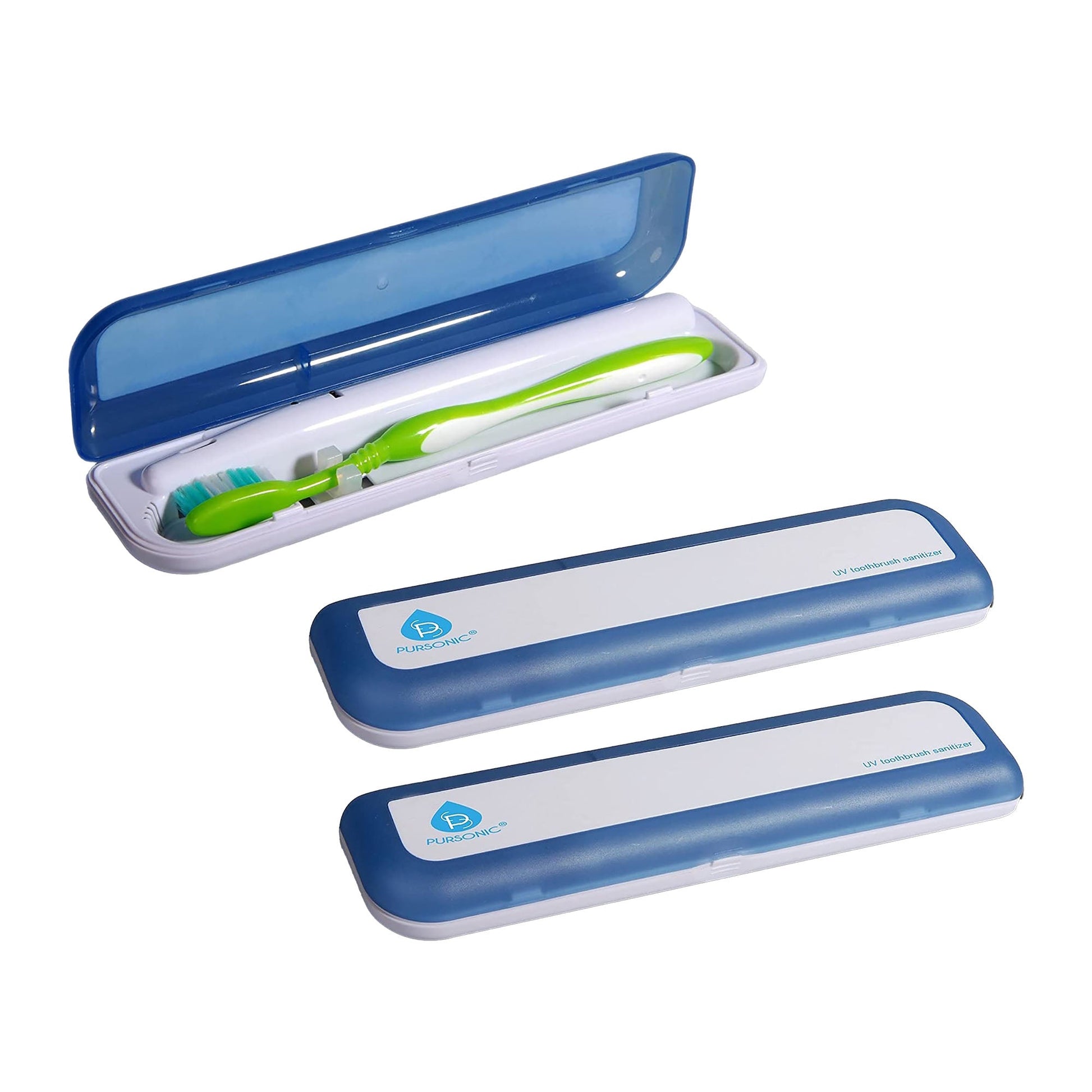 Pursonic 3-Pack Portable UV Toothbrush Sanitizer Bundle – Compact Protection for a Cleaner Smile-0